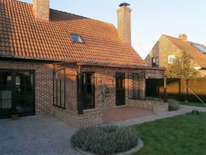 staal, stalen afdak, overkapping terras, afdak, terras, stalen, siersmeedwerk, smeedsierwerk, sierwerk