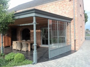 staal, stalen afdak, overkapping terras, afdak, terras, stalen, siersmeedwerk, smeedsierwerk, sierwerk