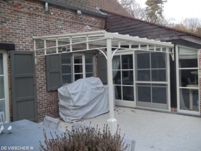 staal, stalen afdak, overkapping terras, afdak, terras, stalen, siersmeedwerk, smeedsierwerk, sierwerk