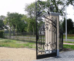 staal, stalen, siersmeedwerk, smeedijzer, smeedijzeren hekwerk, stalen hekwerk, stalen poort, smeedijzeren poort