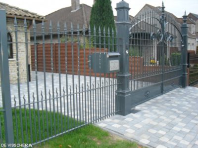 staal, stalen, siersmeedwerk, smeedijzer, smeedijzeren hekwerk, stalen hekwerk, stalen poort, smeedijzeren poort