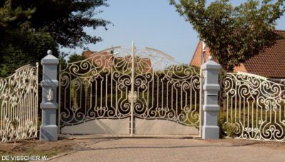 staal, stalen, siersmeedwerk, smeedijzer, smeedijzeren hekwerk, stalen hekwerk, stalen poort, smeedijzeren poort