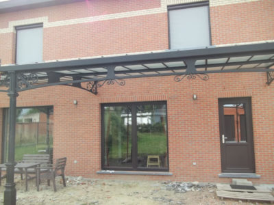 staal, stalen afdak, overkapping terras, afdak, terras, stalen, siersmeedwerk, smeedsierwerk, sierwerk
