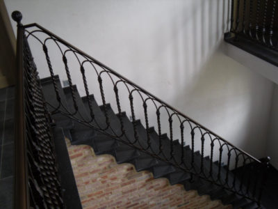 staal, stalen, stalen balustrade, stalen leuning, balustrade, leuning