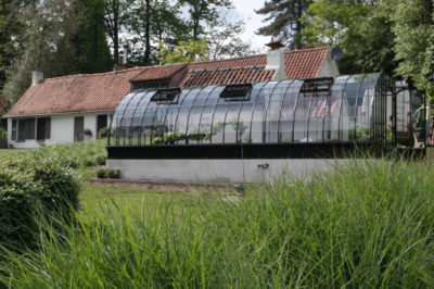 staal, stalen, siersmeedwerk, smeedijzer, smeedsierwerk, serre, smeedijzeren serre, gebogen serre, boogserre