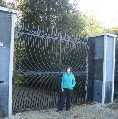 staal, stalen, siersmeedwerk, smeedijzer, smeedijzeren hekwerk, stalen hekwerk, stalen poort, smeedijzeren poort