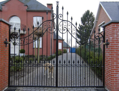 staal, stalen, siersmeedwerk, smeedijzer, smeedijzeren hekwerk, stalen hekwerk, stalen poort, smeedijzeren poort