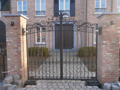 staal, stalen, siersmeedwerk, smeedijzer, smeedijzeren hekwerk, stalen hekwerk, stalen poort, smeedijzeren poort