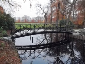 staal, smeedijzer, tuinsmeedwerk, brug, smeedijzeren brug