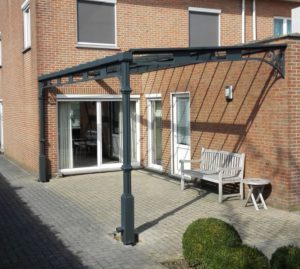 staal, stalen afdak, overkapping terras, afdak, terras, stalen, siersmeedwerk, smeedsierwerk, sierwerk