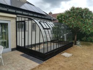 staal, stalen, siersmeedwerk, smeedijzer, smeedsierwerk, serre, smeedijzeren serre, gebogen serre, boogserre