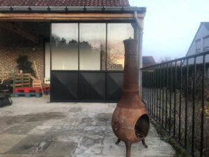 stalen strakke balustrade